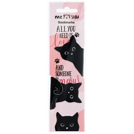 Фото для Закладки магнитные (набор 3шт.) MESHU Black cat
