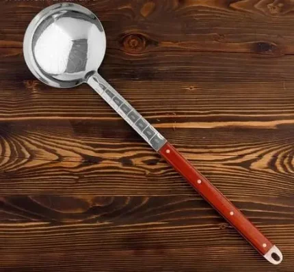 Фото для Поварешка для казана узбекская 61см, диаметр 16см с деревянной ручкой, 5153824