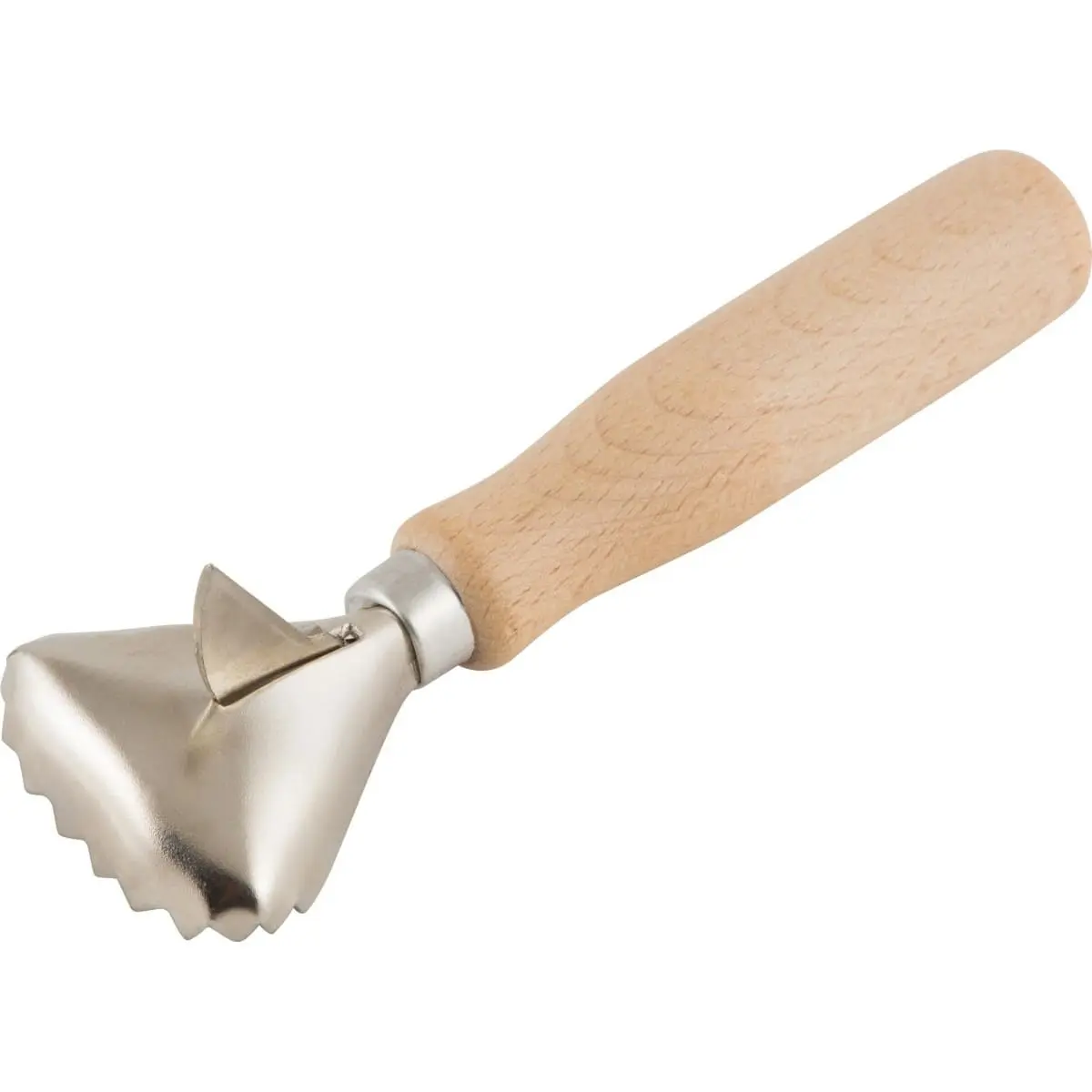 Рыбочистка металлическая+нож для вспарывания с деревянной ручкой