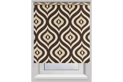 Фото для Штора рулонная PRAKTO Geometry 80х190см Капля черная