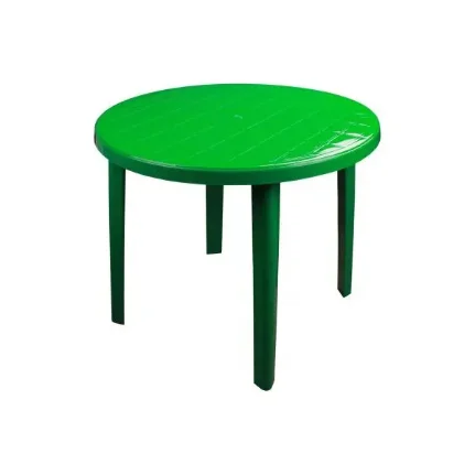 Фото для Стол круглый зеленый диаметр 900мм пластиковый