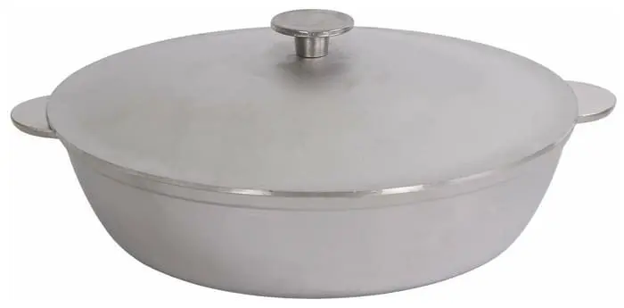 Сковорода Биол, с крышкой, ровное дно,30 см, А304