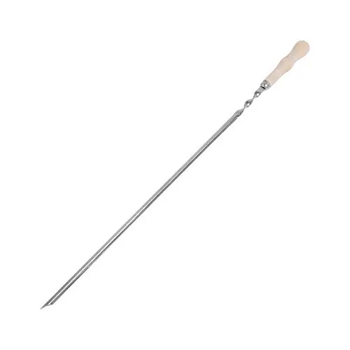 Шампур уголком с деревянной ручкой, 61х1 см, толщина 1,5 мм, 4223964