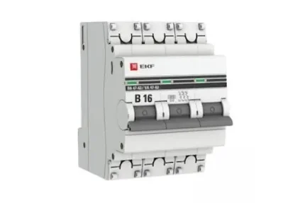 Автоматический выключатель EKF 3P 16А В 4,5kA ВА 47-63