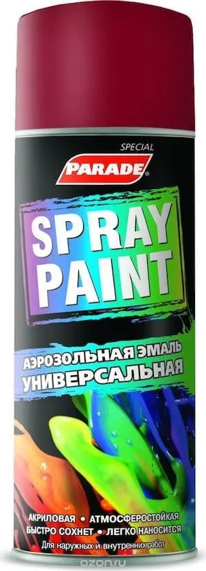 Эмаль PARADE Spray Paint рубиново-красная, 520 мл