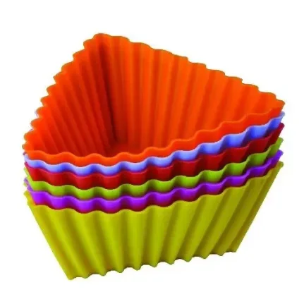 Фото для Набор форм для выпечки "Тарталетки треугольные" 8х3,5 см. Silicone 93-SI-S-17.3