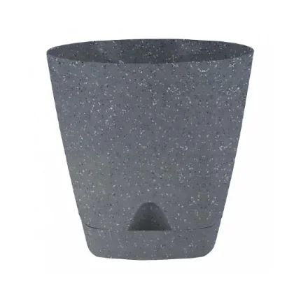 Фото для Горшок 0,65л Амстердам с прикорневым поливом, темный камень IG629810026
