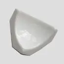 Звездочка керамическая 5,5 см большая белая
