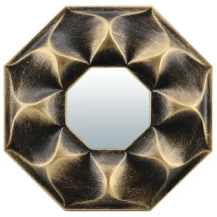 Фото для Декоративное зеркало QWERTY Руан, бронза, диаметр 10 см 74043