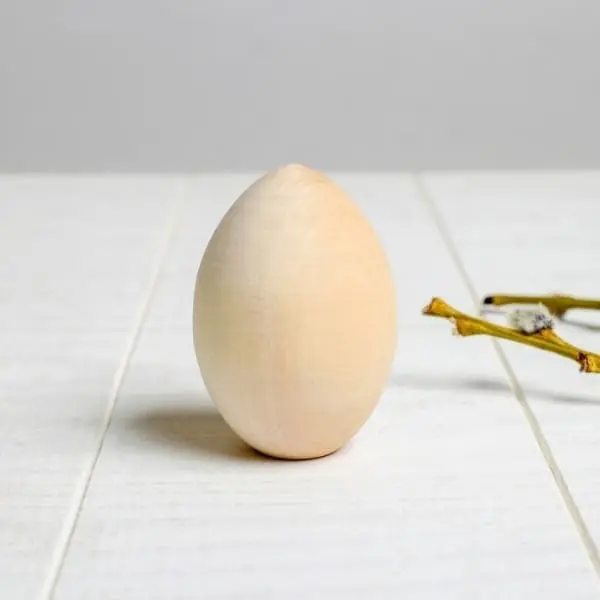 Яйцо деревянное не окрашенное 7см