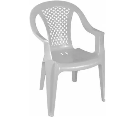 Кресло белое Фабио пластиковое