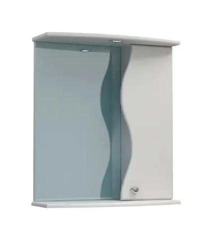 Фото для Шкаф-зеркало Флокс 60С белый, правый, с подсветкой