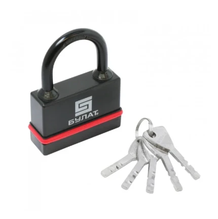 Фото для Замок навесной БУЛАТ ВС 3-Н75 ПЛ всепогодный 5кл. d=10мм