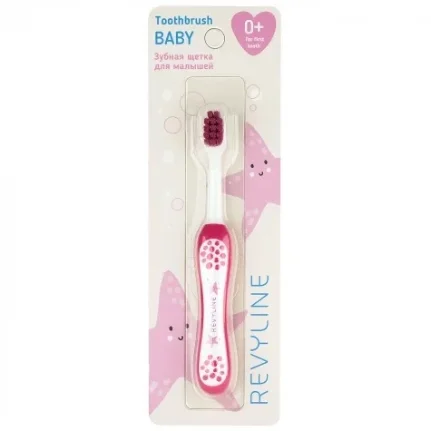 Фото для Revyline Baby S3900 детская зубная щётка, от 0 до 3года, розовая арт. 7068