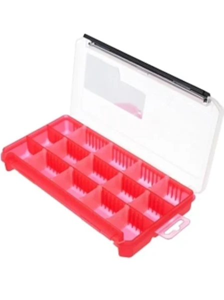  Кейс для приманок КДП-2 красная.(230*115*35мм)