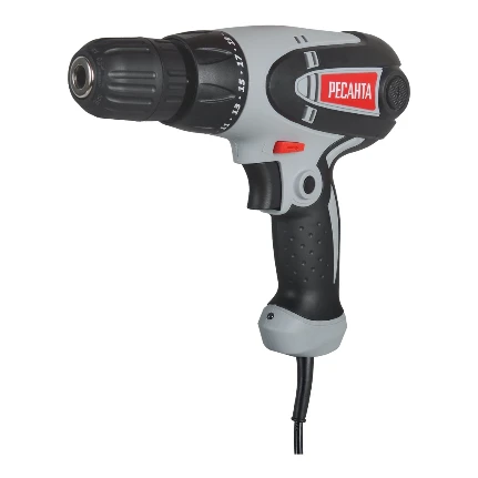 Фото для Дрель-шуруповерт Ресанта СШ-550-1 550Вт, 0-800 об.мин, реверс, макс.крутящий момент 25Hm, 1 скорость, 1,55кг