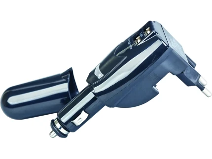 Фото для Зарядное устройство сетевое 1хUSB Gembird MP3A-UC-ACCAR 220V-5V+12V-5V Два USB\x3A 1A+0.5A черный