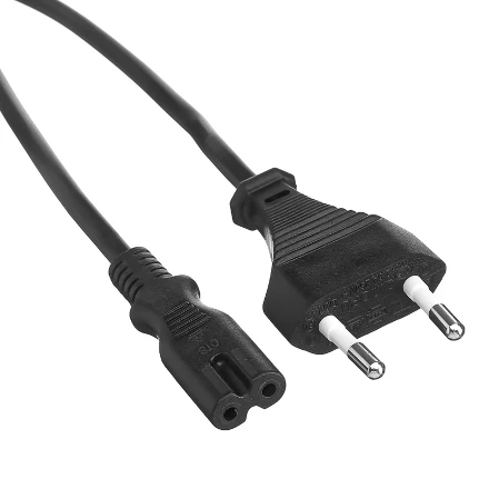 Фото для Кабель питания для ноутбуков, аудио/видео техники 2-pin 0.5m ExeGate Power PCN-3P (Евровилка CEE7/16->C7, VDE-250V-2*0.5mm2, мед