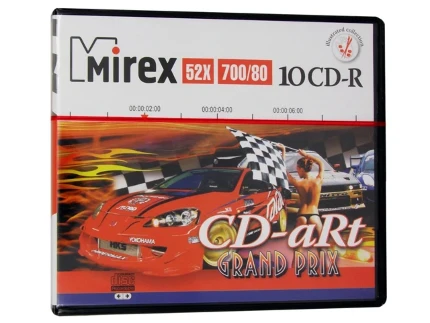 Фото для Диск CD-R 700Mb 52x Mirex CD-aRt GRAND PRIX портмоне 10 CD (UL120105A8V)