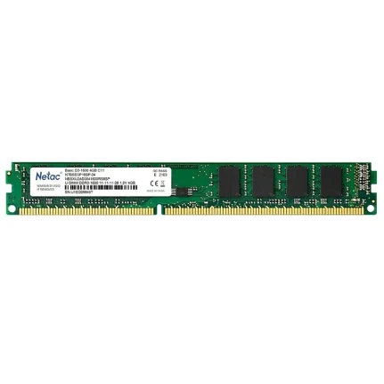 Фото для Память DIMM DDRIII 4Gb 1600Mhz Netac NTBSD3P16SP-04 Basic RTL PC3-12800 CL11 DIMM 240-pin 1.5В