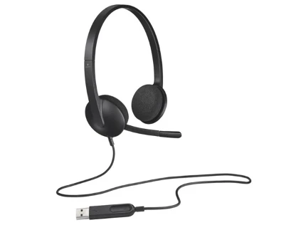 Фото для Наушники+микрофон Logitech H340 20 Гц — 20 кГц, микрофон\x3A 100 Гц — 10 кГц, чувствительность\x3A –40 дБВ/Па +/– 3 дБ, длина ка