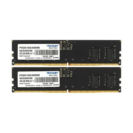Фото для Память DIMM DDR5 2x8GB 4800MHz Patriot PSD516G4800K Signature RTL Gaming PC5-38400 CL40 DIMM 288-pin 1.1В