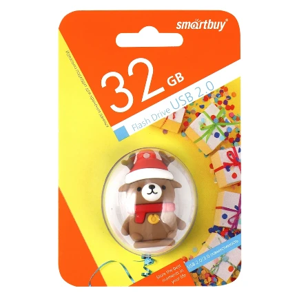 Фото для Флеш диск 32GB USB 2.0 Smart Buy Wild series Медведь Caribou (SB32GBCaribouW)
