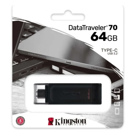 Фото для Флеш диск 64GB USB 3.2 Kingston DT70 Type-C DT70/64GB черный