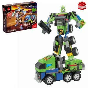 Фото для КОНСТРУКТОР "ТРАНСФОРМЕР ГРУЗОВИК ЗЕЛЁНЫЙ" 119 ЭЛ