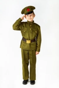 Фото для КОСТЮМ МАСКАРАДНЫЙ БОКА ВОЕННЫЙ СЕРЖАНТ ЛЮКС (104-116см) 3-5 лет
