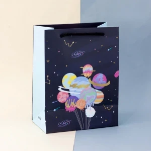 Фото для ПАКЕТ ПОДАРОЧНЫЙ 23*18*10СМ "MANY PLANETS"