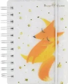 Фото для ЗАПИСНАЯ КН А7 80Л ПЛАСТИК BV КЛЕТКА ГРЕБЕНЬ НА РЕЗИНКЕ CUTE JOURNAL (3-573/03, ВОЛШЕБНЫЕ ЛИСЫ)