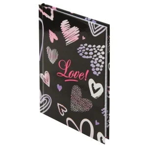 Фото для ЗАПИСНАЯ КН А6 48Л 7БЦ КОКОС КЛЕТКА ГЛЯНЦЕВАЯ ЛАМ (241109, Сердечки)