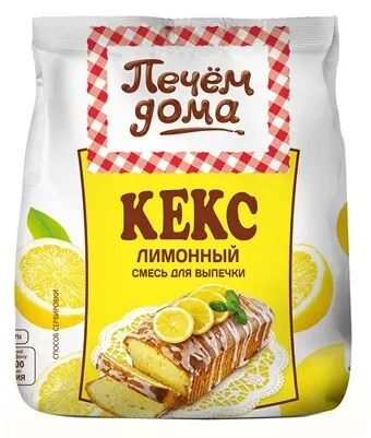 Смесь д/выпечки Печем дома 300г кекс лимонный Русский Продукт*8