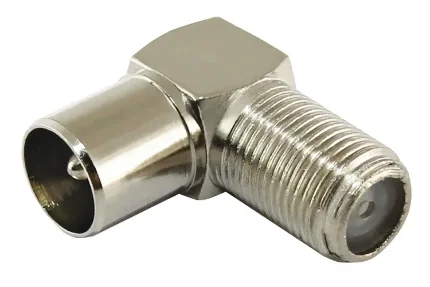 Фото для Переходник TV-штекер - F-гнездо угловой