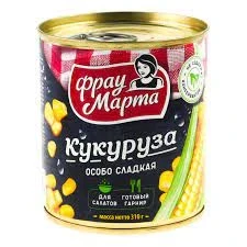 Фото для Кукуруза Фрау Марта 310г сахарная ж/б*15