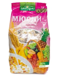 Фото для ДП Мюсли Будьте здоровы 400гр Мультифруктовые*15
