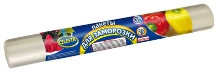 Фото для Пакеты д/заморозки Селеста 25шт 3л в рулоне