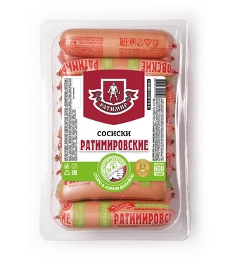 Фото для Сосиски Ратимировские 400гр Ратимир