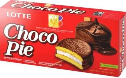 Фото для Печенье Чоко Пай Лотте 6*28г средний Корея*16