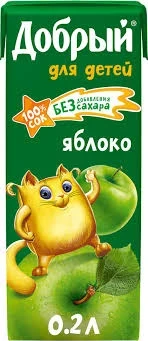 Фото для Сок Добрый 0,2л яблоко*27