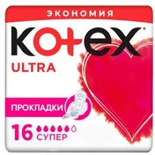 Фото для Прокладки Котекс Ультра 16шт Супер Дуо сетч*16