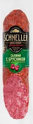 Фото для Колбаса Салями 150гр с брусникой с/к в/у Шнеллер