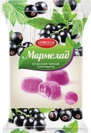 Фото для Мармелад Азовская КФ 300гр Черная смородина*12