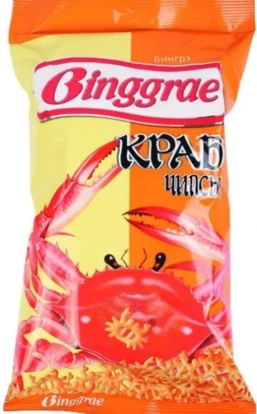 Фото для Чипсы Бинггре 130гр Краб*9