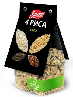Фото для Смесь Ярмарка 350гр 4 риса пропаренный дикий красный и бурый