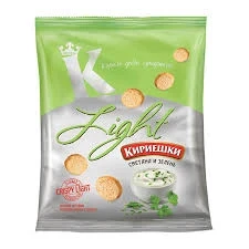 Фото для Сухарики Кириешки Лайт 33г Сметана с зеленью*50 БС510