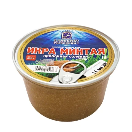 Фото для Икра Минтая Дальпико 300г пробойная соленая пл/б