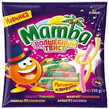 Фото для Конфеты жевательные Мамба 150гр твист*24