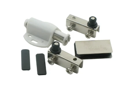 Фото для Комплект для 1стекл. двери без сверл., никель